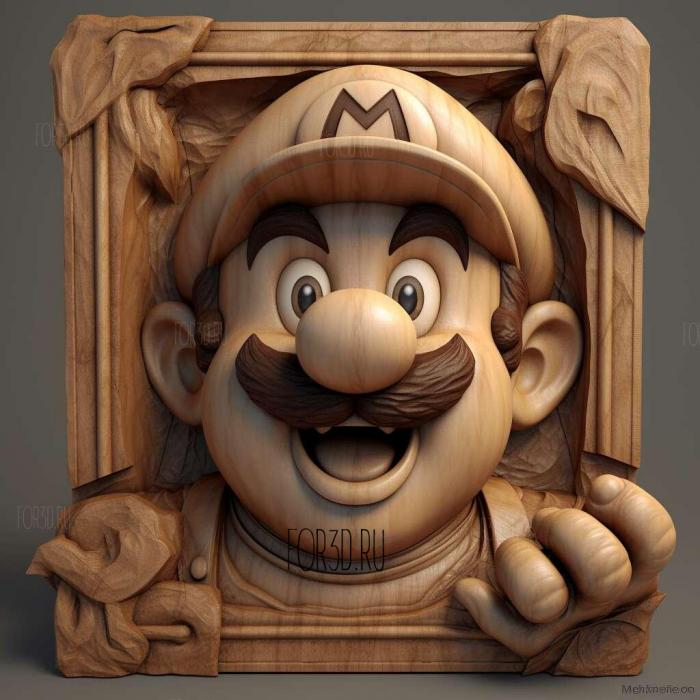 Mario 4 3d stl модель для ЧПУ